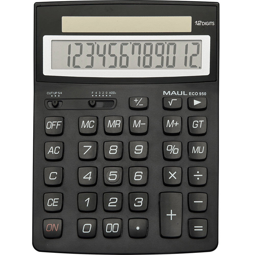 MAUL Eco 950 lommeregner 12-cifret LCD-skærm sort