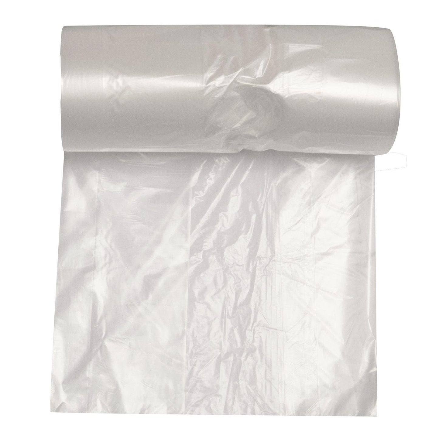 Spandepose 50ltr B600xL850mm 16my LDPE med Fals Kompakt Klar MÆRKES YDER-INDER,50 stk/rl