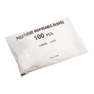 Handske Engangs str L LDPE,100 stk/pk