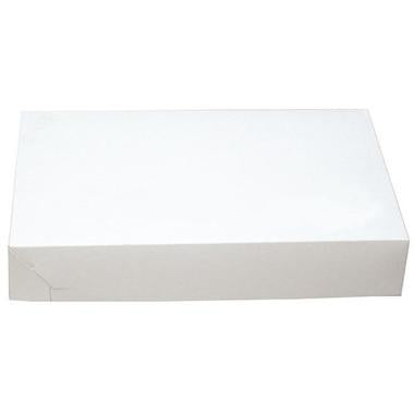 Kageæske fold selv nr 4 L290xB190xH50mm pap hvid,250 stk/krt