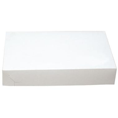 Kageæske fold selv nr 4 L290xB190xH50mm pap hvid,250 stk/krt