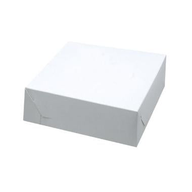 Kageæske fold selv nr 1 L150xB150xH45mm pap hvid,500 stk/krt