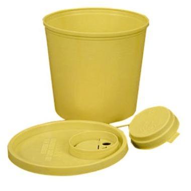 Kanylebøtte D900 1500 cc Ø137x125 mm Gul,100 stk/krt