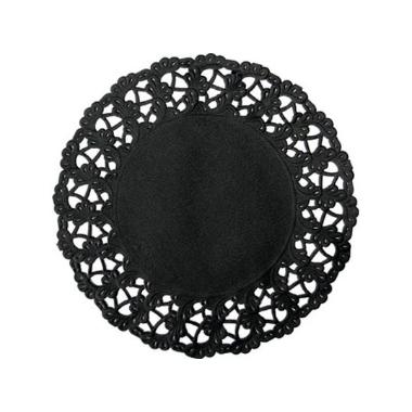 Kagepapir Ø19 cm Rund Sort,250 stk/pk