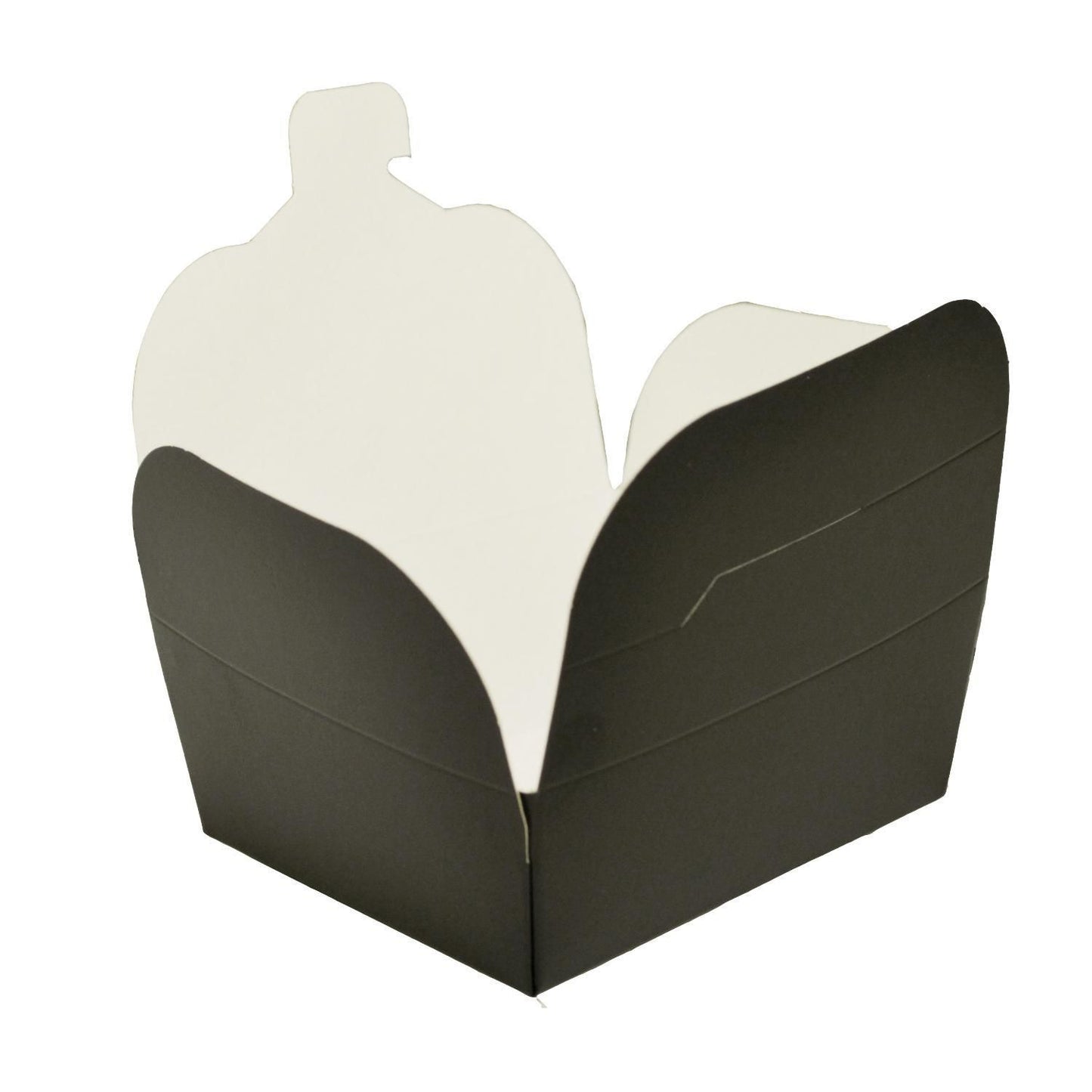 Takeaway æske 700 ml 89x109x65 mm PE-Belagt Mat sort,50 stk/ps