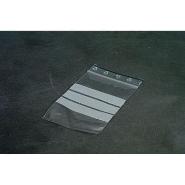 Lynlåspose 80x120 mm 50 my med Skrivefelt LDPE,10 ps x 100 stk/pk