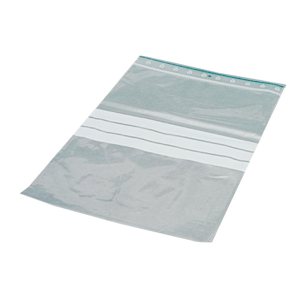 Lynlåspose 200x300 mm 50 my med Skrivefelt LDPE,10 ps x 100 stk/pk