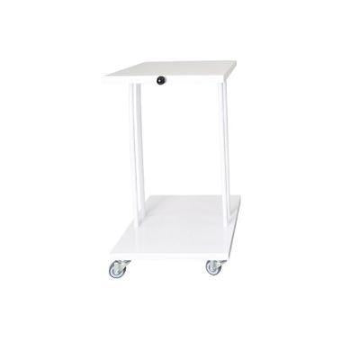 Affaldsstativ 40 ltr med Låg Hvid,1 stk/krt