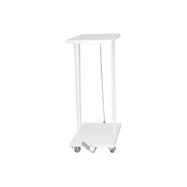 Affaldsstativ 60 ltr med Låg/Pedal Hvid,1 stk/krt