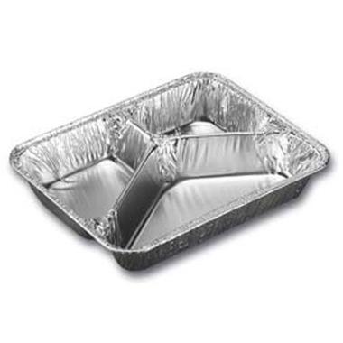 Alubakke 3-rum 210/290/490 ml 227x178x39 mm,100 stk/pk