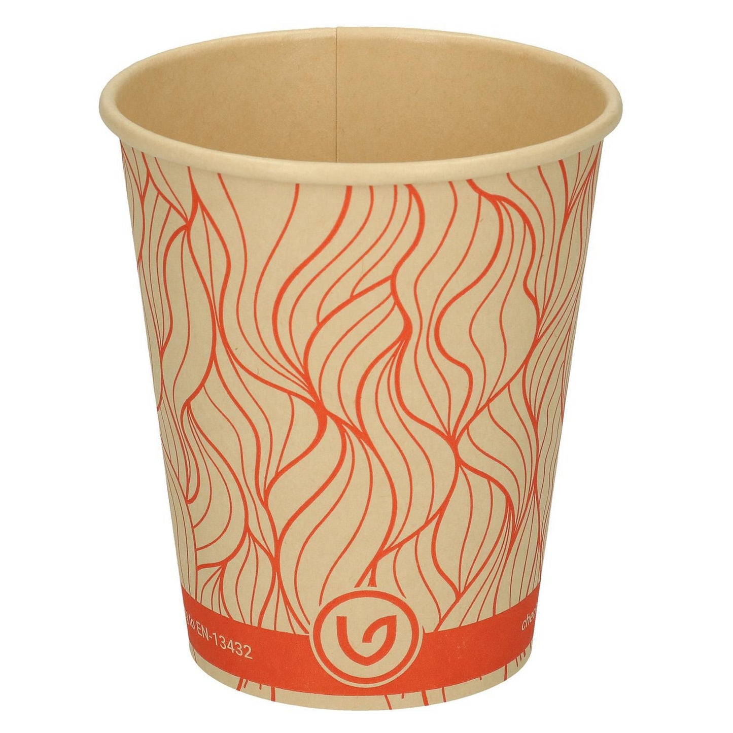 Kaffebæger Bambus Ø80xH90mm 25cl 8oz Single Wall Natur Verive,50 stk x 1 stk/ps
