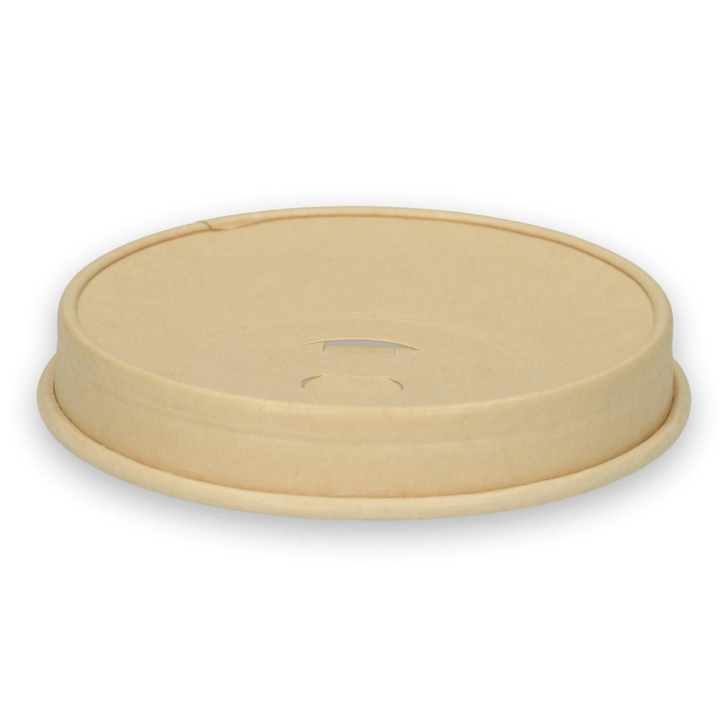 Drikkelåg Pap Ø90xH16mm Til Kaffebæger Natur Verive,50 stk/ps