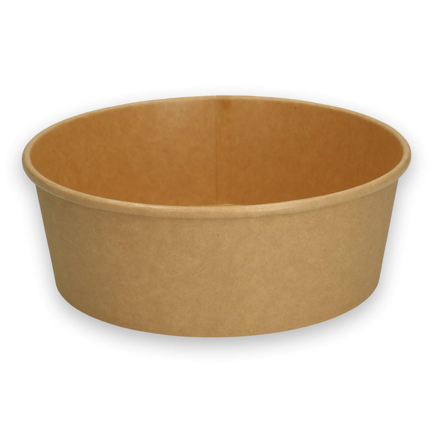 Salatskål Verive Rund 500ml Ø150xH47mm Pap/PLA Brun,50 stk/ps