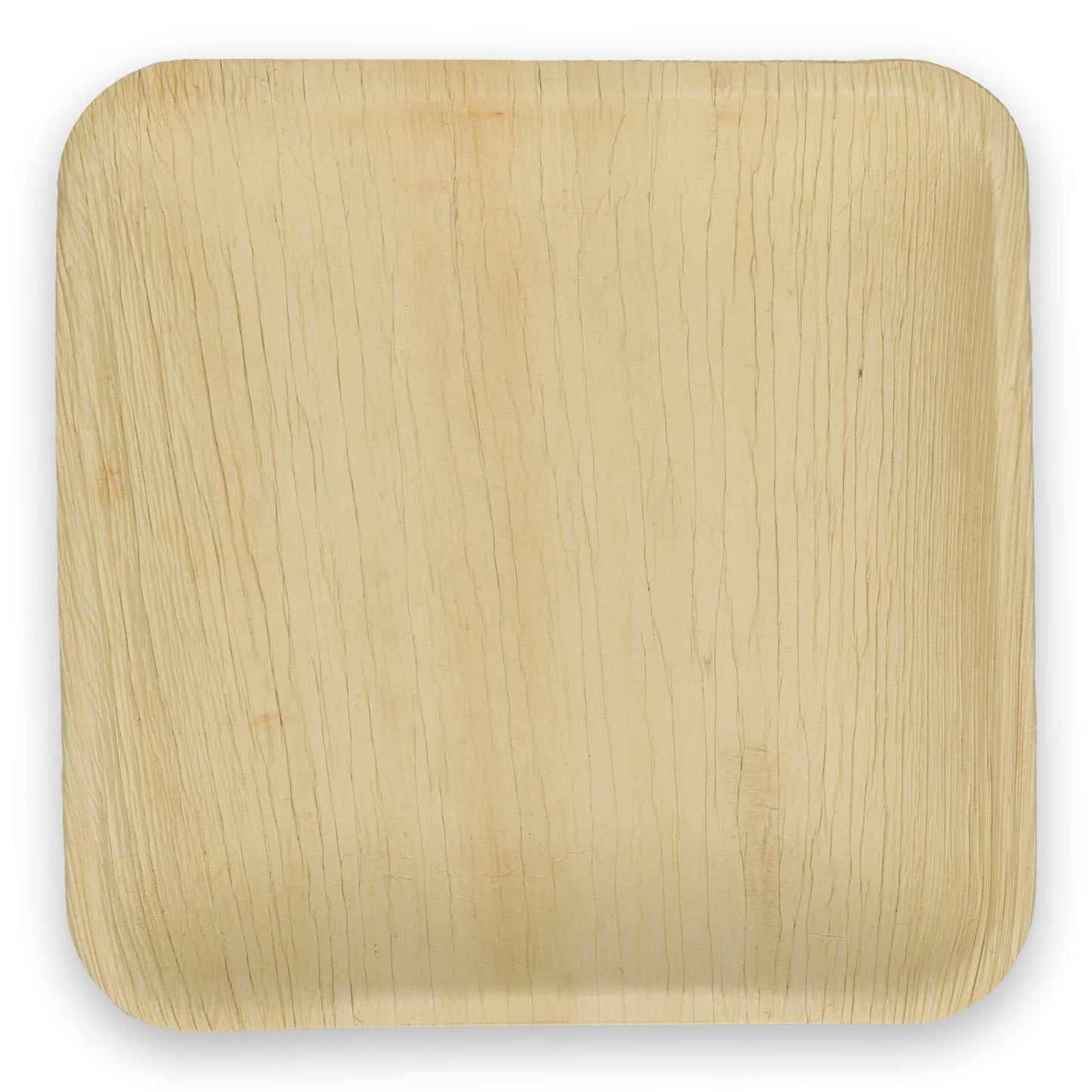 Tallerken Verive palmeblad firkantet L18xB18xH3cm natur,4 ps x 25 stk/krt