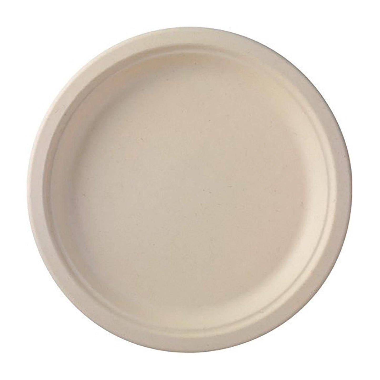 Tallerken Verive Bagasse Ø23xH1.9cm Natur,125 stk/pk