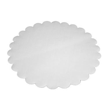 Fadpapir Ø20 cm Rund Præget Hvid,500 stk/pk