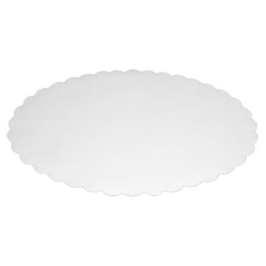 Fadpapir 22x32 cm oval præget hvid,500 stk/pk
