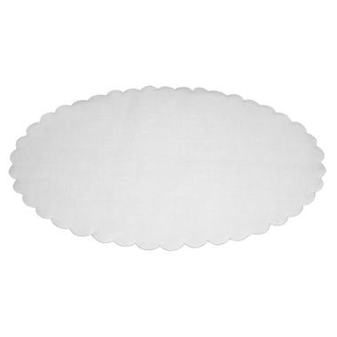 Fadpapir 24x36 cm oval præget hvid,500 stk/pk