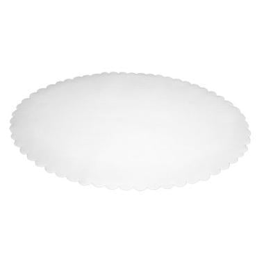 Fadpapir 33x50 cm oval præget hvid,500 stk/pk