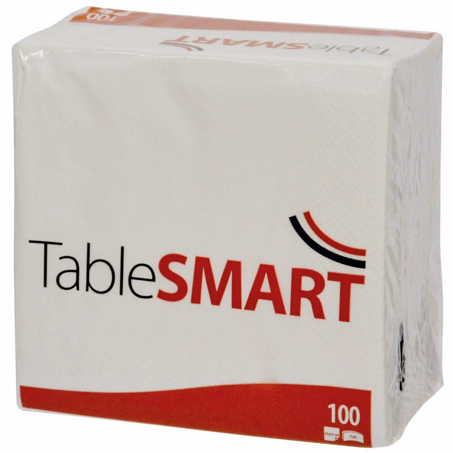 Serviet TableSMART 33x33 cm 2-lag hvid,100 stk/pk
