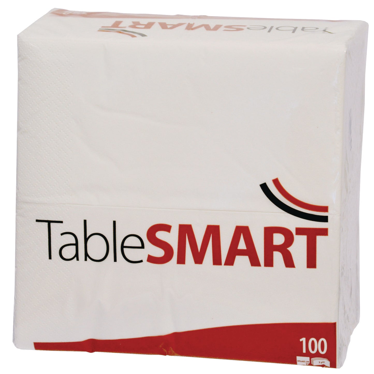 Serviet TableSMART 40x40 cm 3-lag 1/8-fold Hvid,100 stk/pk