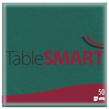 Middagsserviet, 1/4 Fold, 3-lags, 40x40, Grøn, Tablesmart ( 50 stk )