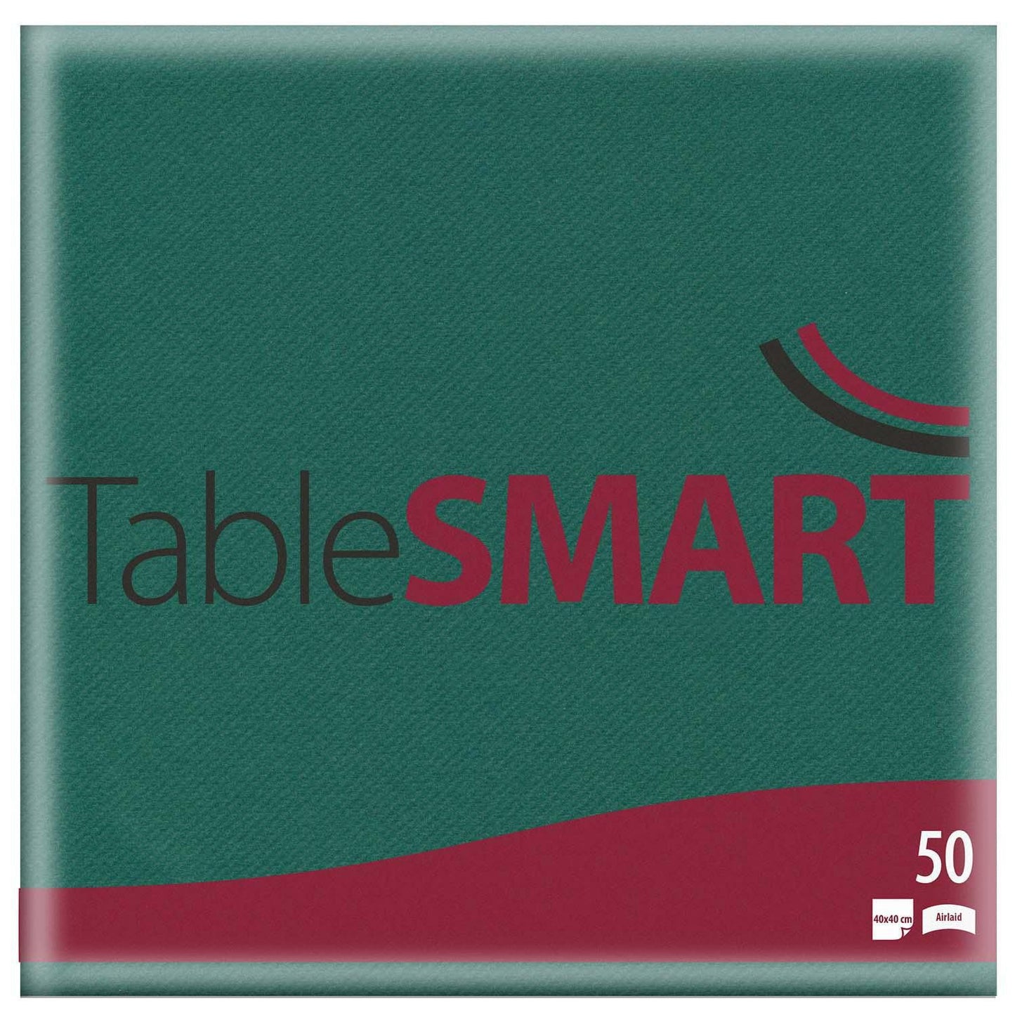 Serviet TableSMART airlaid 40x40 cm 1/4 fold Grøn,50 stk/pk