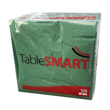 Frokostserviet, 1/4 Fold, 3-lags, 33x33, Table Smart, Mørkegrøn, ( 125 stk )