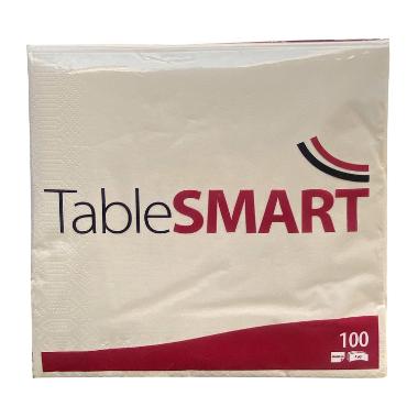 Middagsserviet, 1/4 Fold, 3-lags, 40x40, Cream, Tablesmart ( 100 stk )