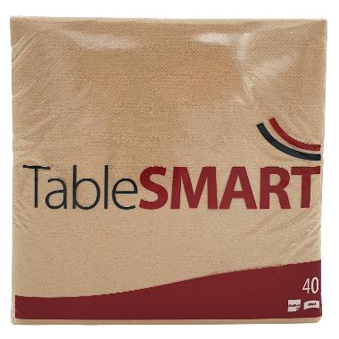 Serviet TableSMART airlaid 40x40cm Natur,40 stk/pk
