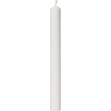 Festlys Ø30x300 mm Brændetid 20 timer Ren Stearin Hvid,12 stk/krt