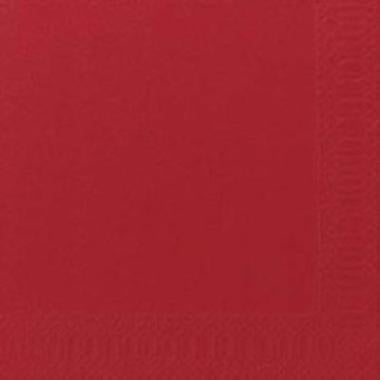 Frokostserviet, 1/4 Fold, 3-lags, 33x33, Duni, Rød, ( 125 stk )