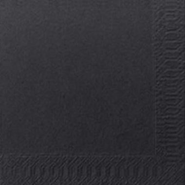 Serviet Duni 24x24cm 3-lag Sort,250 stk/pk
