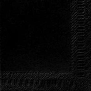Serviet Duni 40x40cm 3-lag Sort 125 stk,125 stk/pk