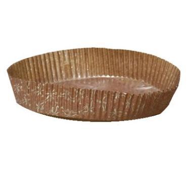 Mazarinform nr 200 Ø145x30 mm Brun/Guld,1000 stk/krt