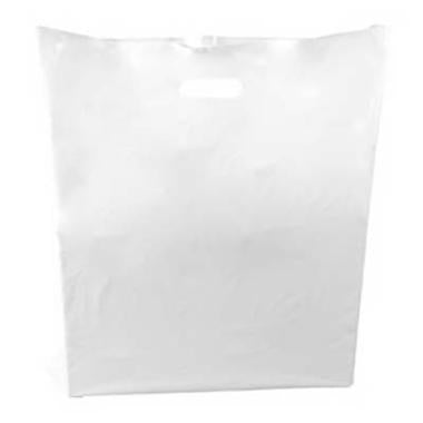 Bærepose 520x500/50 mm 45 my LDPE med 50% Genbrugsplast Hvid,500 stk/krt