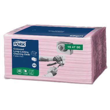 Rengøringsklud Tork Allround W8 30x38 cm Rød,8 pk x 40 stk/krt