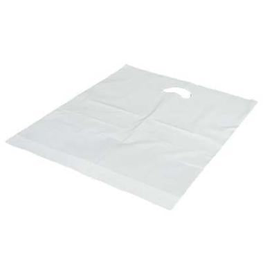 Bærepose 370x450/40 mm 40 my LDPE med 50% Genbrugsplast Hvid,500 stk/krt