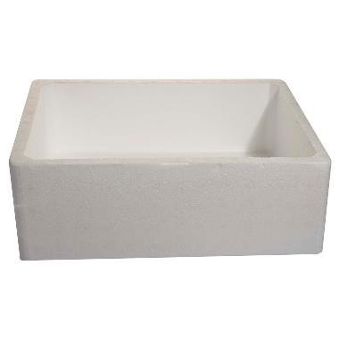 Termokasse 11 ltr 1/2 GN 40x30x14 cm EPS Hvid Låg på 9298