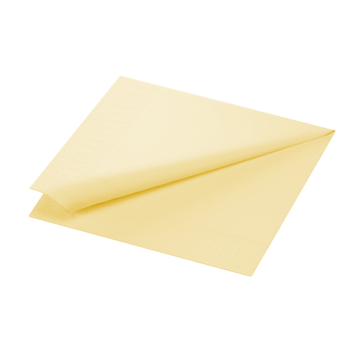 Middagsserviet, 1/4 Fold, 3-lags, 40x40, Buttermilk, Duni ( 125 stk )