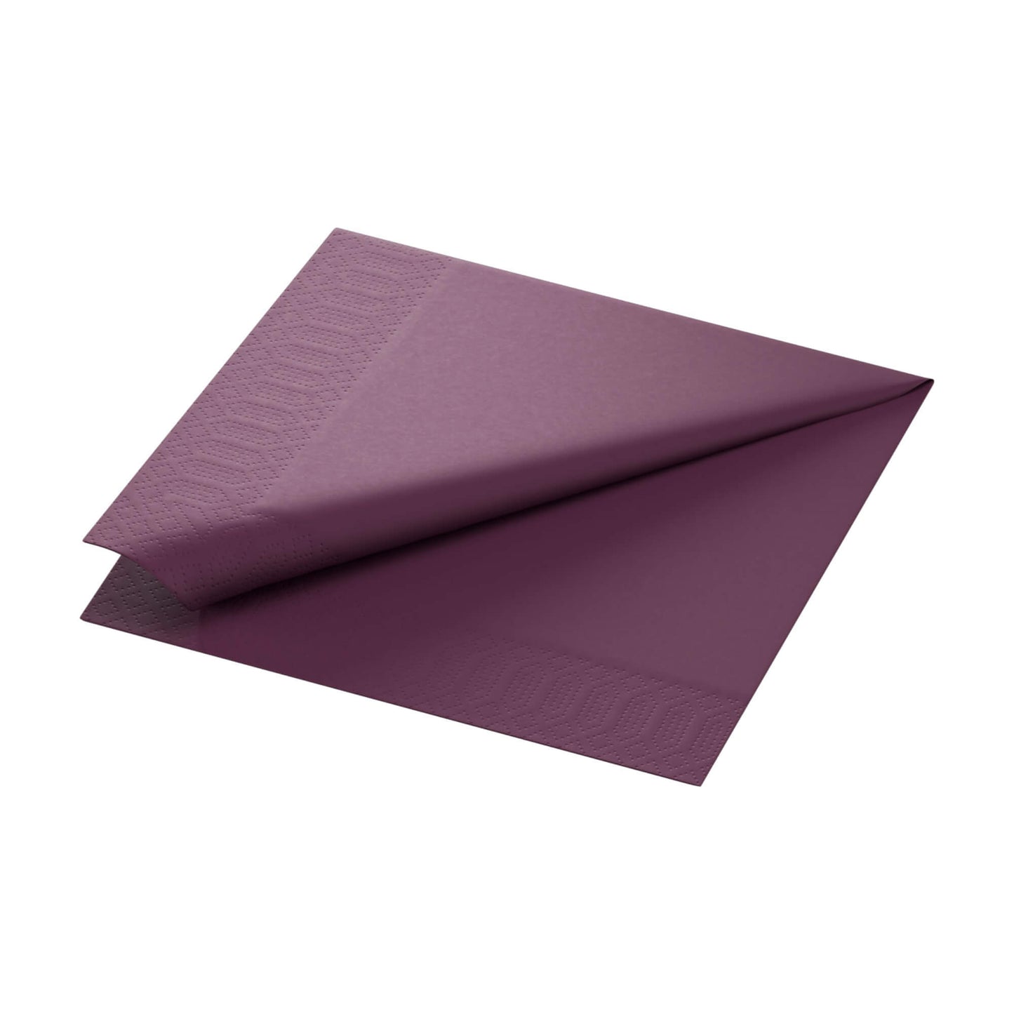 Middagsserviet, 1/4 Fold, 3-lags, 40x40, Plum, Duni ( 125 stk )