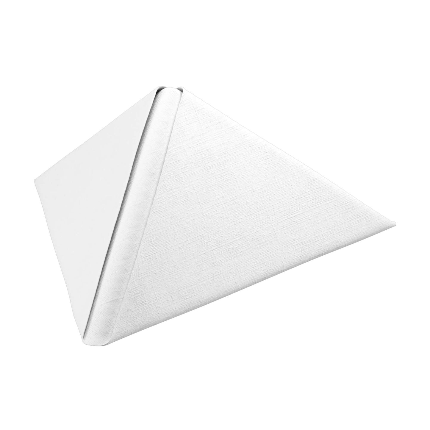 Middagsserviet, 1/4 Fold, 3-lags, 48x48, Hvid, Dunilin, ( 36 stk )