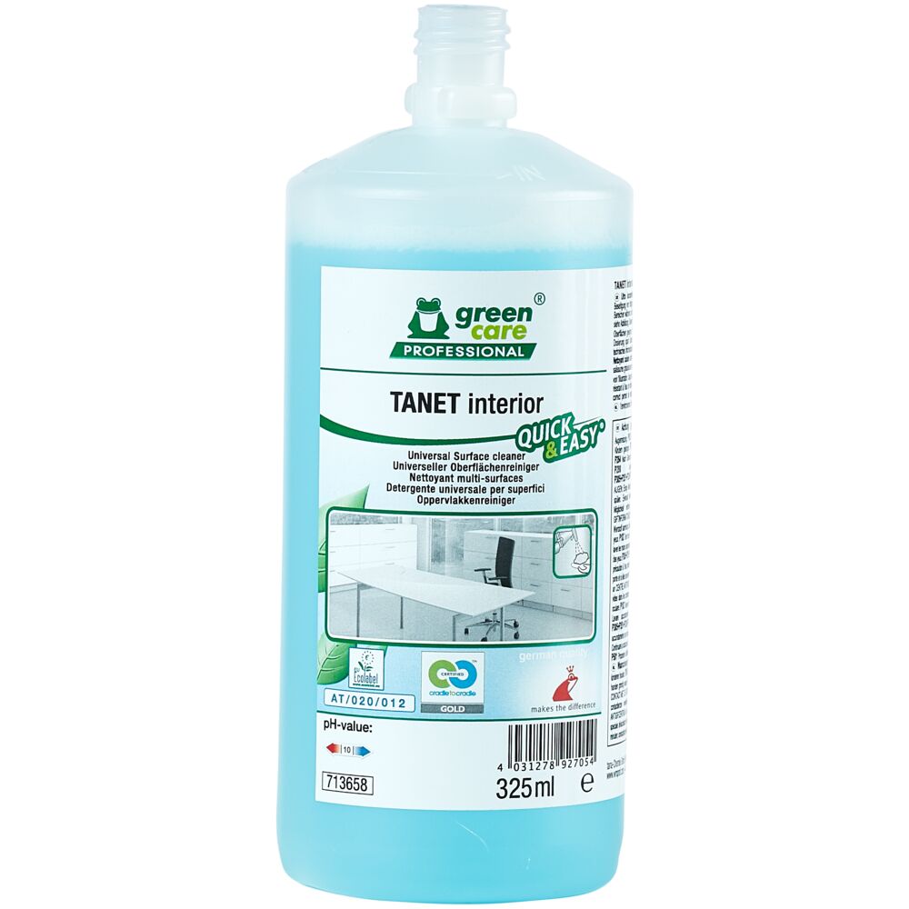 Universalrengøring, Green Care Professional TANET Interior, 325 ml, Quick & Easy, med farve og parfume