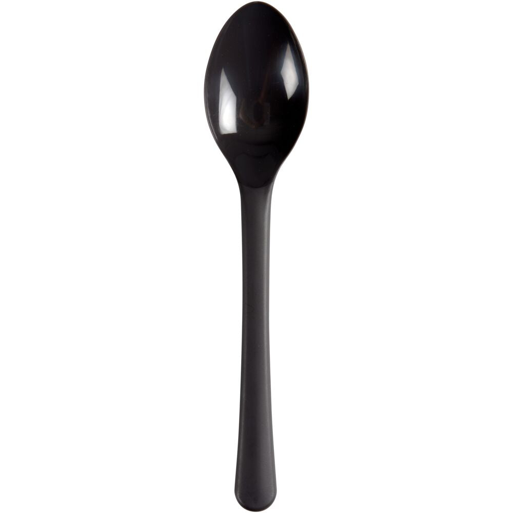 Ske, PP, 18 cm, koksgrå, Flergangs (1000 stk)