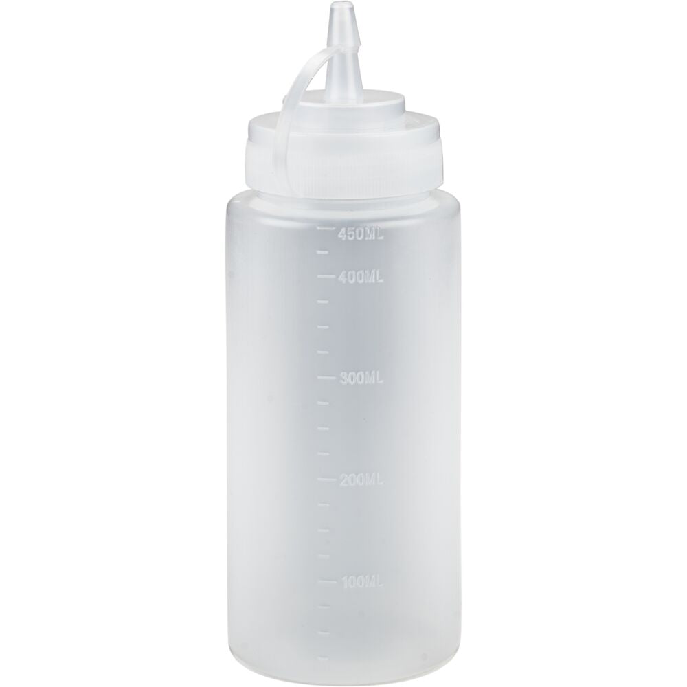 Dressingflaske, ABENA Cater-Line, 450 ml, klar, PE/PP, med mål( 6 stk)
