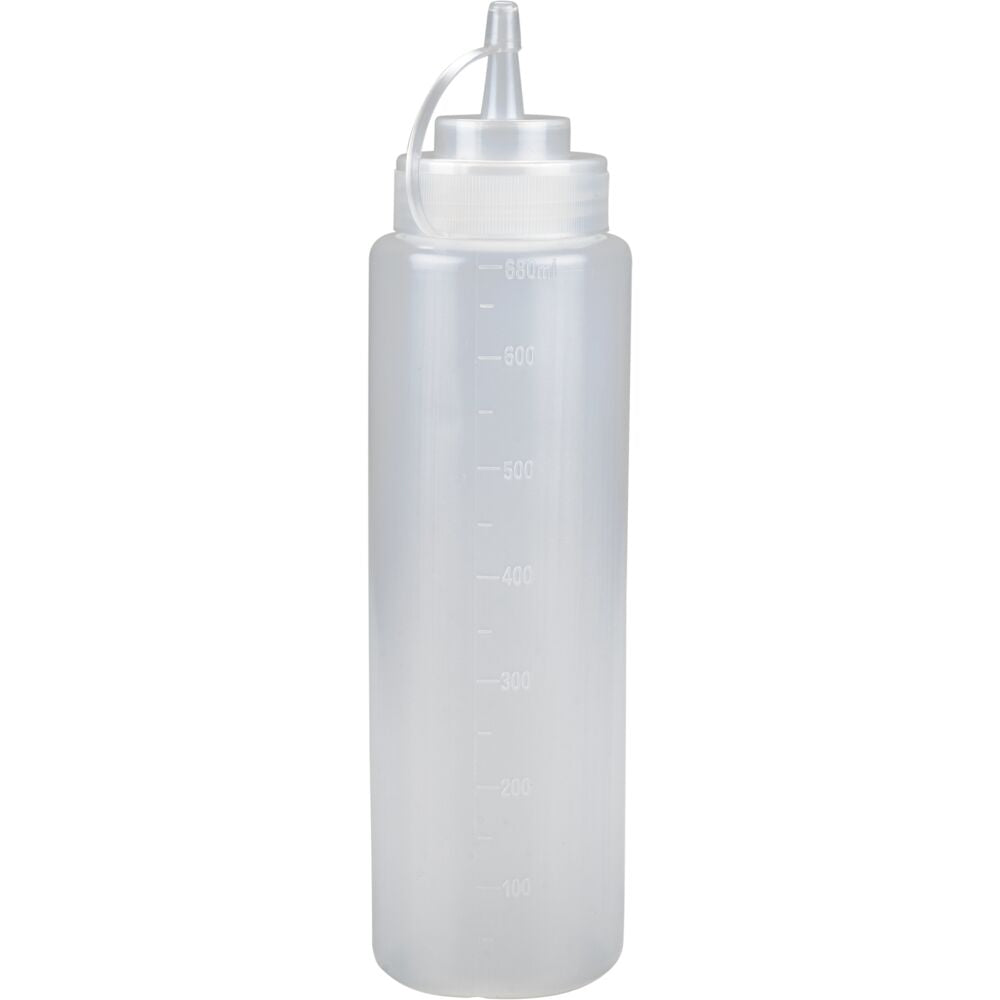 Dressingflaske, ABENA Cater-Line, 680 ml, klar, PE/PP, med mål( 6 stk)