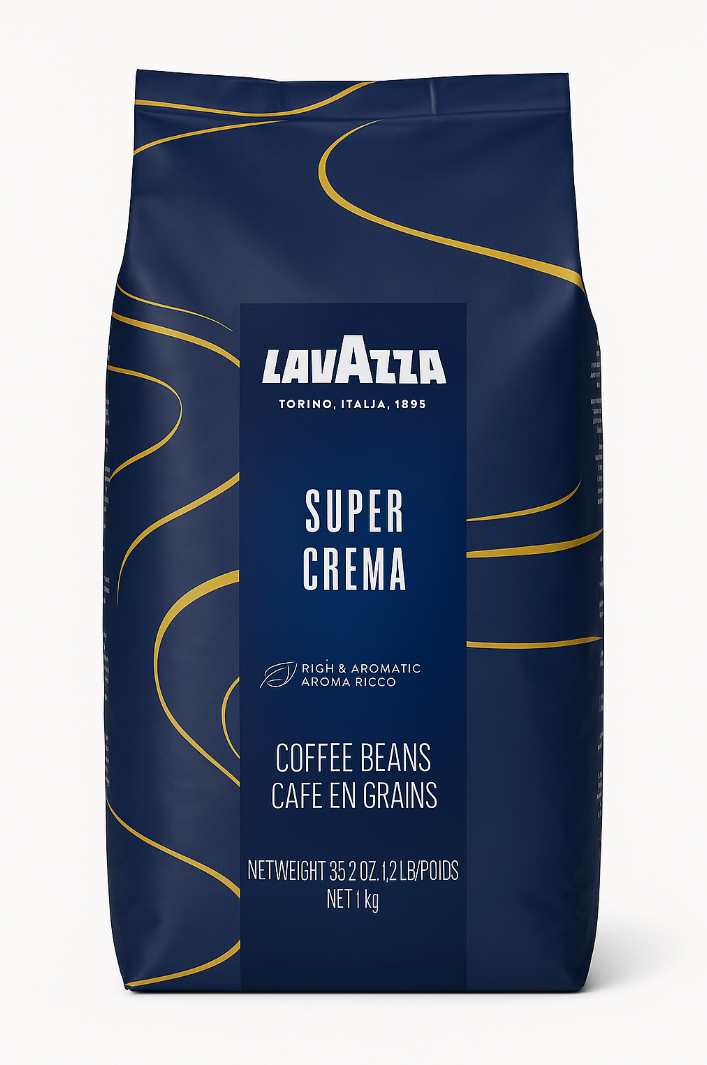 Kaffe Lavazza Super Crema Espresso 1kg hele bønner