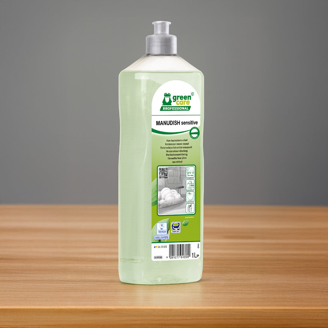 Håndopvask MANUDISH Sensitive – Uden parfume, 1 ltr (Blomstermærket) 🌸