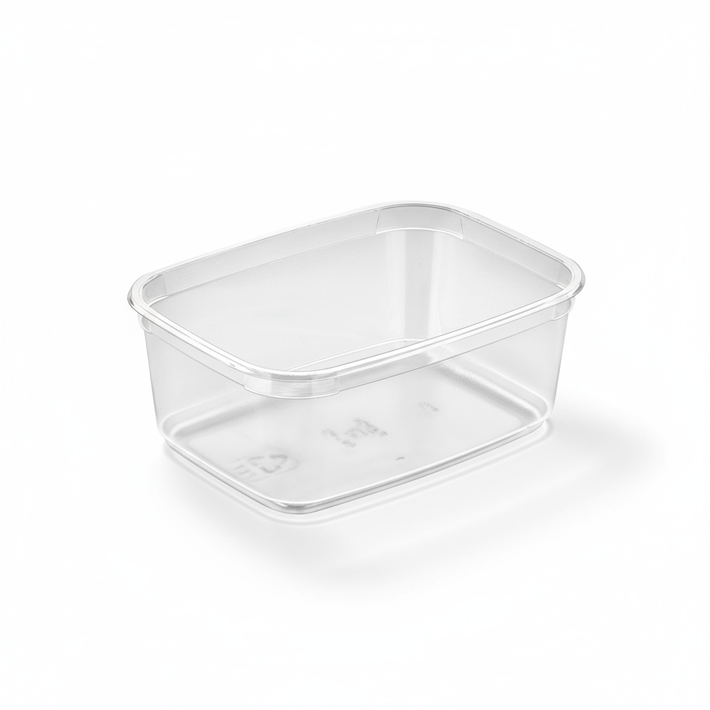 Plastbæger, 500 ml - rektangulær, Delikatesse M68-50 ( 560 stk )
