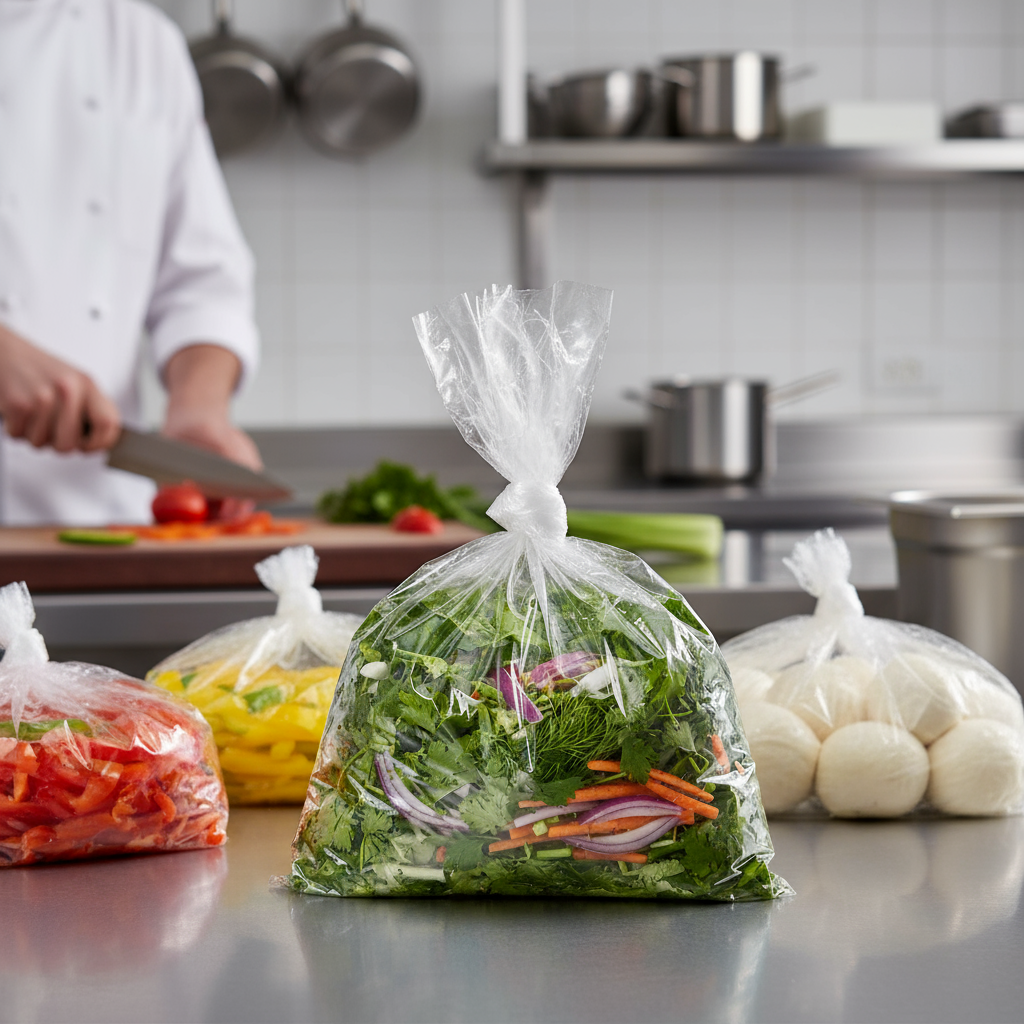 Standardpose, 6 l, klar, 25my, LDPE/virgin, 25 x 50cm - ( 1000 stk/krt )